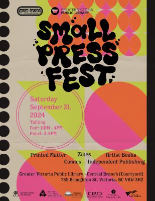 Small Press Fest 2024 Promotional Poster 