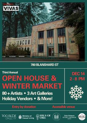 Open House & Winter Market Promotional Poster 