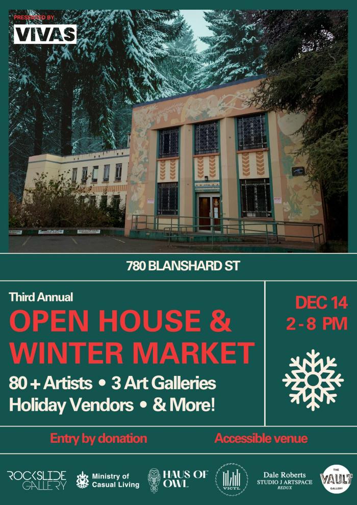 Open House & Winter Market Promotional Poster 
